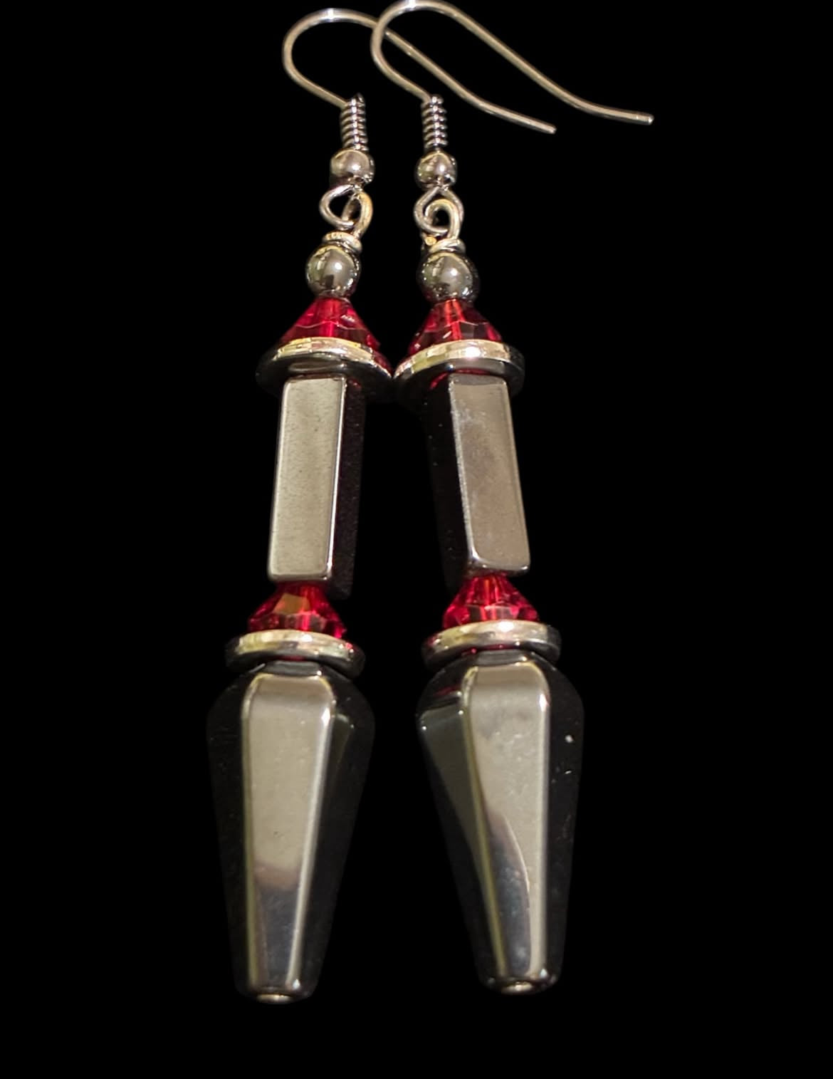 Hematite Gunmetal Dangles