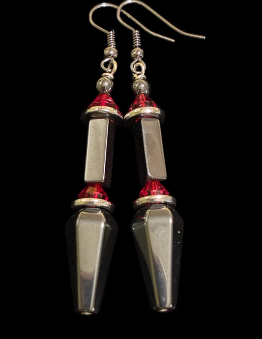 Hematite Gunmetal Dangles