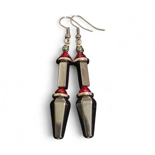 Hematite Gunmetal Dangles