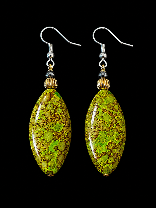 AvocadoGreenArtisanEarrings