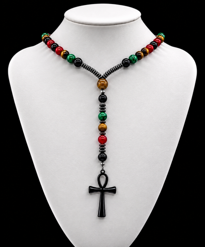 Legacy Ankh Heritage BeadedNecklace45