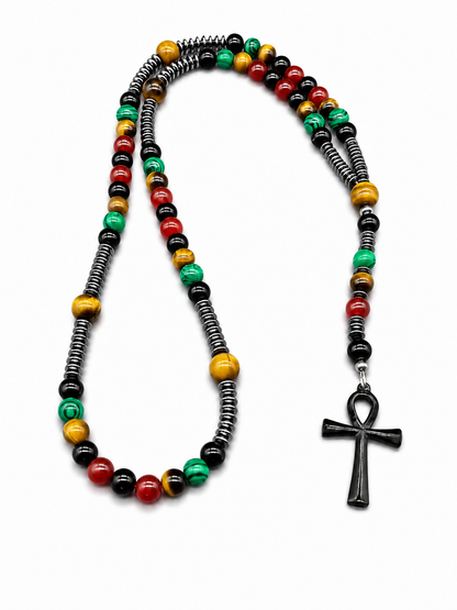 Legacy Ankh Heritage BeadedNecklace45