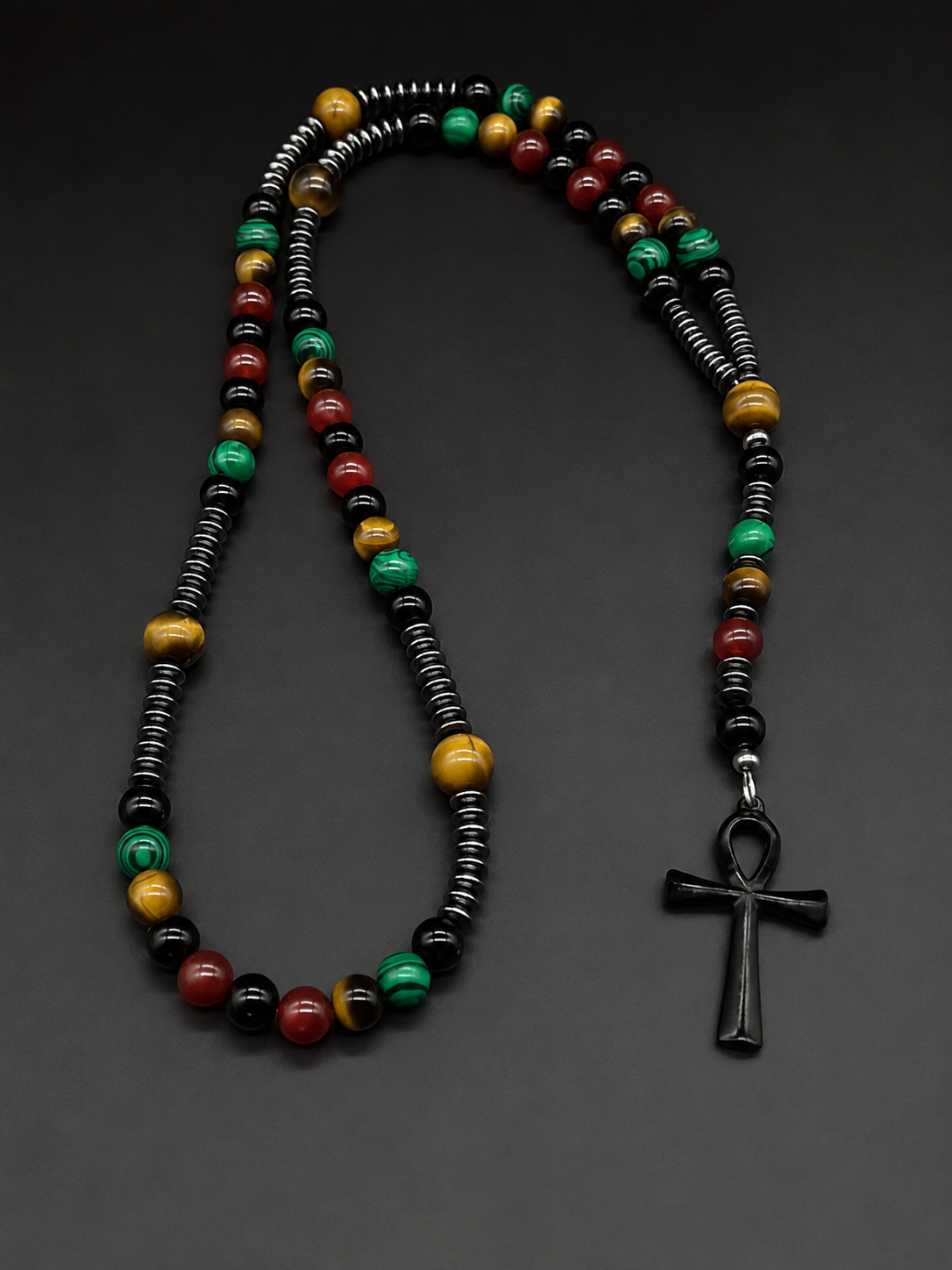 Legacy Ankh Heritage BeadedNecklace45