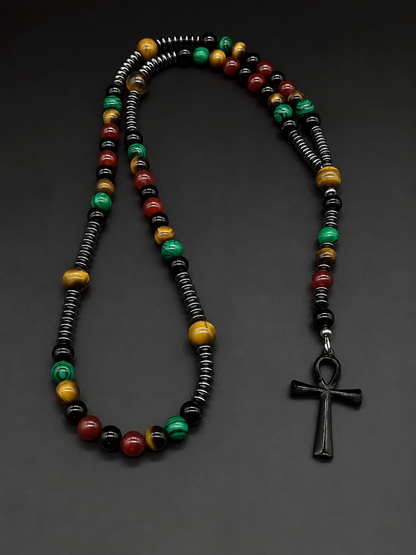 Legacy Ankh Heritage BeadedNecklace45