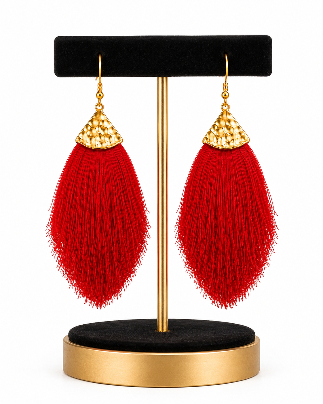 Ruby Cascade Tassel Earrings91