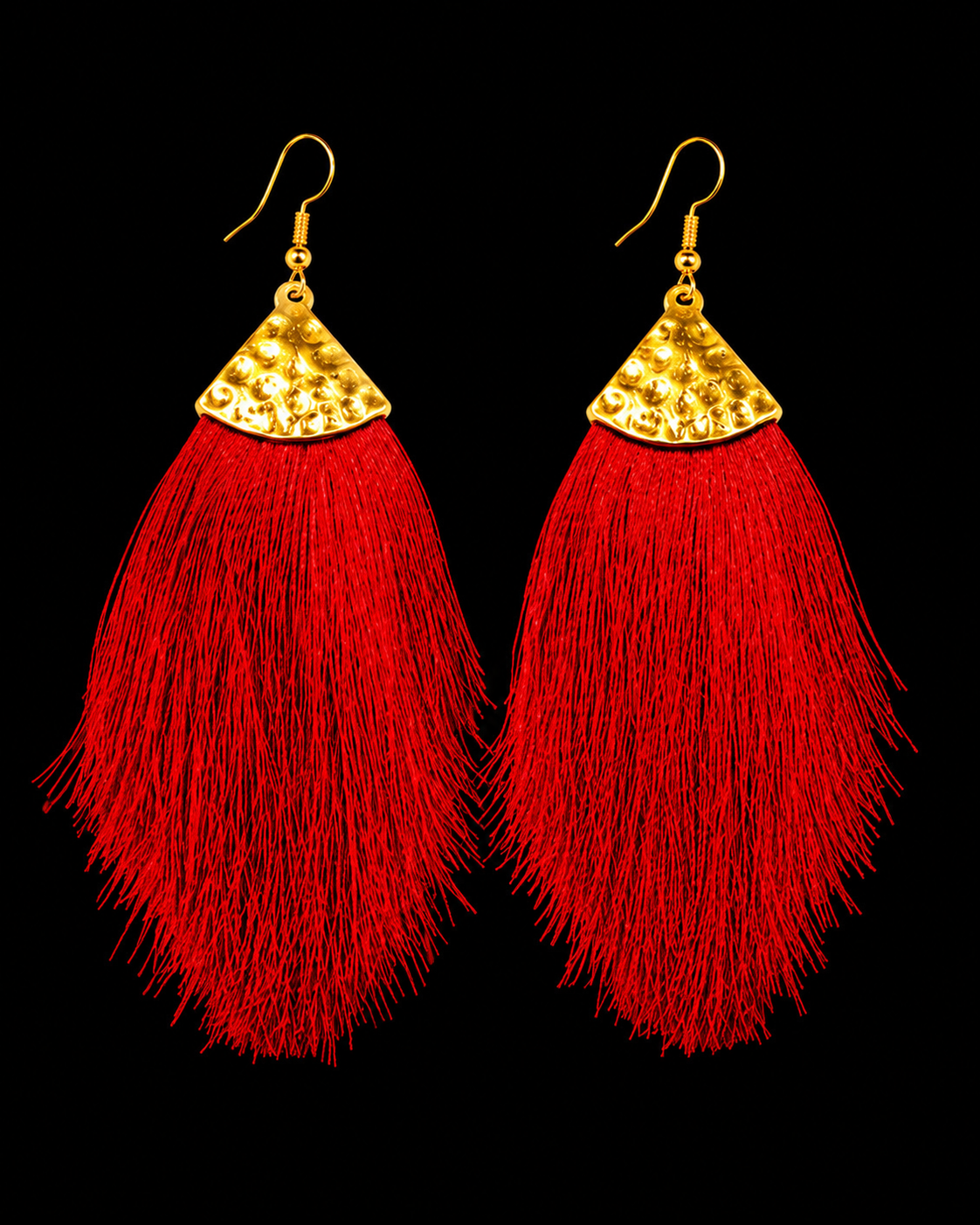 Ruby Cascade Tassel Earrings91