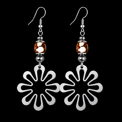 Earth Bloom Hematite Drop 77 Earrings